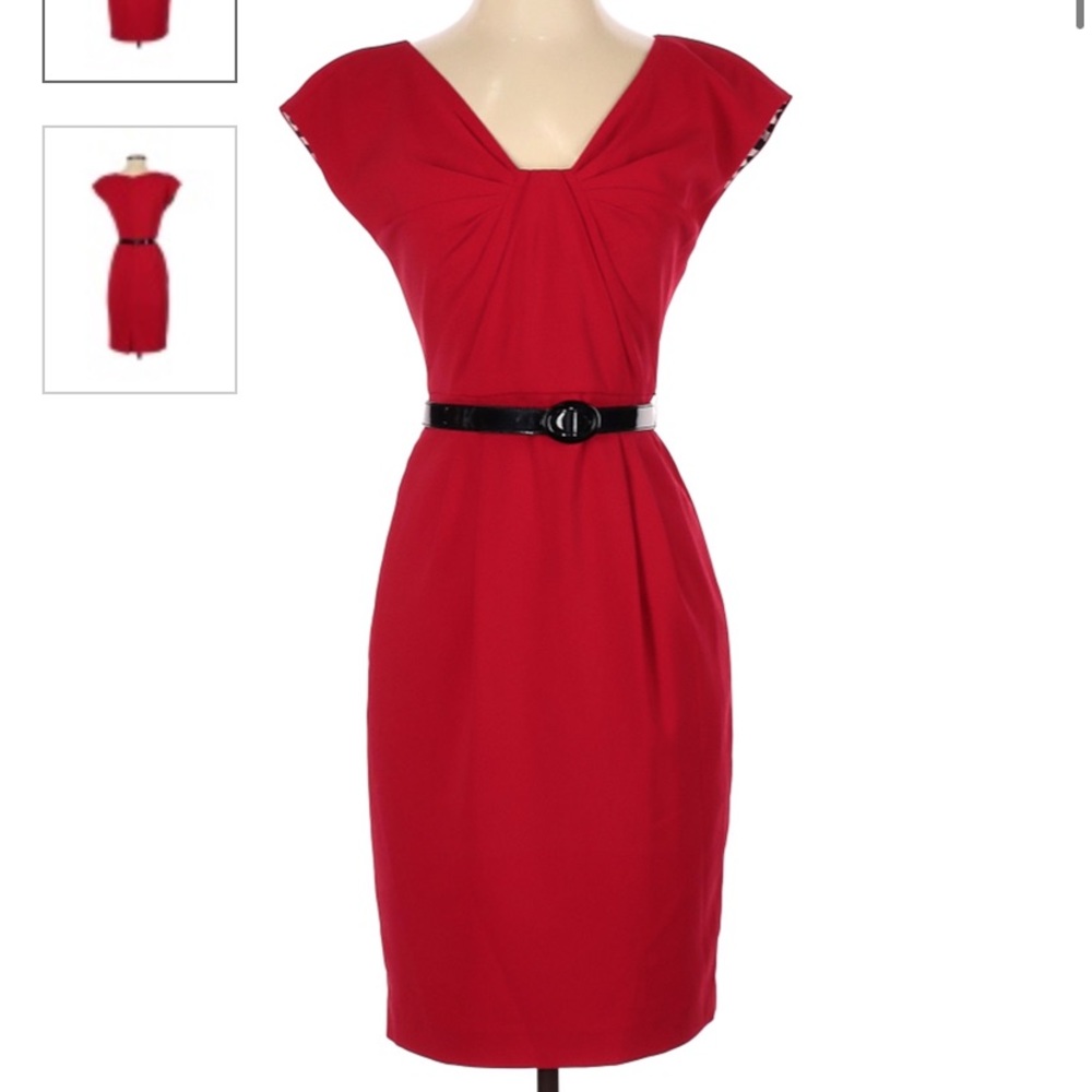 Maggy London Red Pinup Style Dress